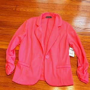 Hot neon pink blazer